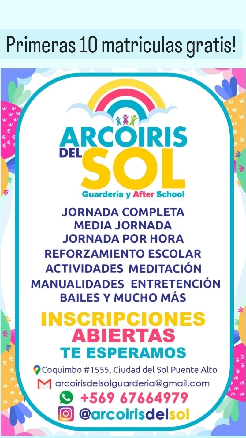 Arcoiris del sol guardería after school